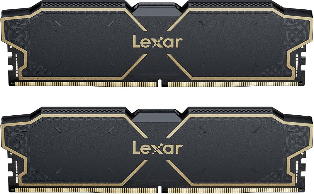 DDR5 Lexar THOR 32GB DDR5 6000MHz (2x16GB KIT) CL38 DIMM, 1.3V, heatsink, Black/LD5U16G60C38LG-RGD