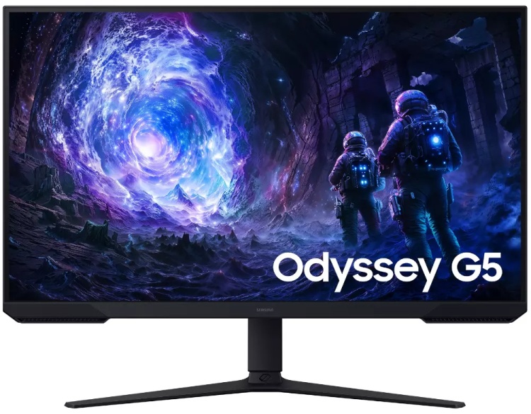 Монитор 27" Samsung, LS27FG512EIXCI, 27", 2560x1440, VA, 180 Гц, 16:9, 300 кд/м2, 1000:1, 1 мс, 178/178, 16.7 млн., DP*1, HDMI*2, Аудиопорт*1, VESA 10