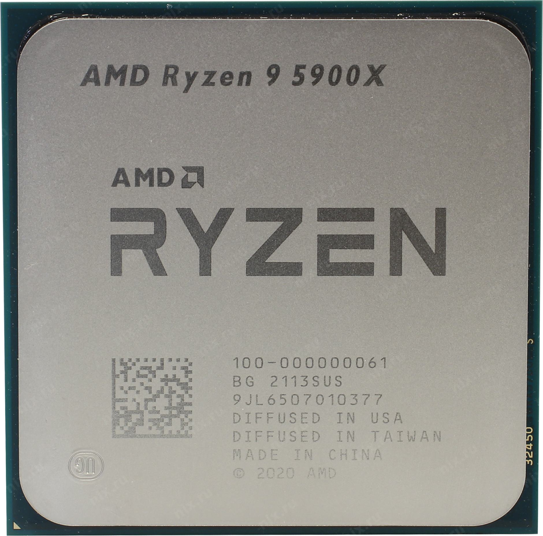 Процессор AMD Ryzen 9 5900X, oem ,CPU 3.7GHz (Vermeer, 4.8), 12C/24T,6/64MB, 105W, AM4