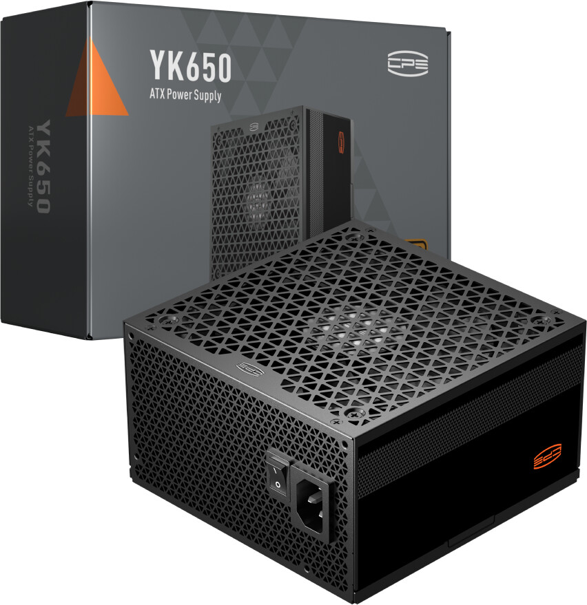 Блок питания PCCooler YK650, 650W, Non Modular, 80+ BRONZE, Fan 135mm, P5-YK650-B1F