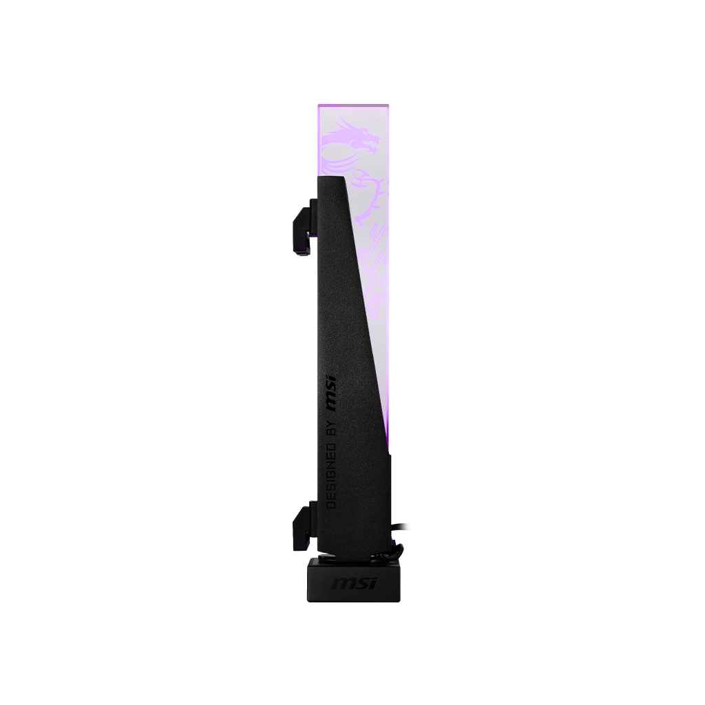 Вертикальный ARGB держатель Видеокарты MSI MPG ARGB GRAPHICS CARD STAND 3-pin ARGB Black