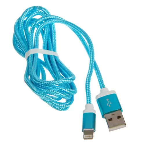 Кабель Apple Ritmix RCC-321 lightning 8pin-USB голубой