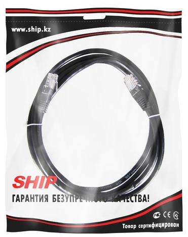 Патч Корд, SHIP, S3025BK0500-P, Cat.5e, UTP, LSZH, RJ-45, 5 м, Чёрный, Пол. пакет