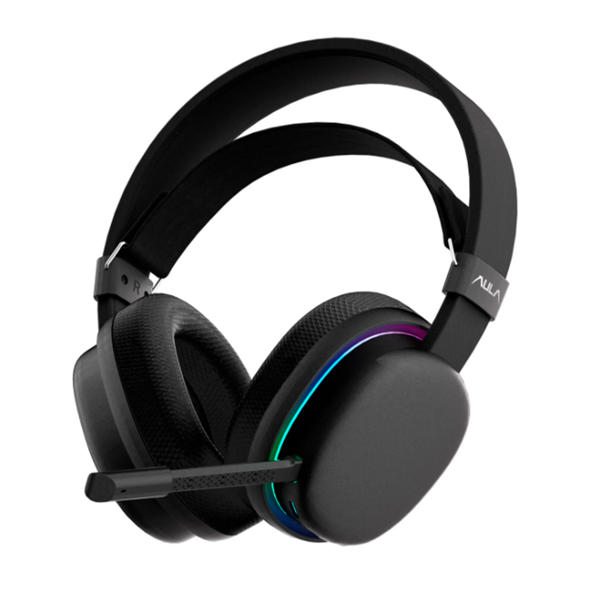 Наушники с микрофоном AULA G7 Black, BT/2.4G/Wired, 1000mAh, RGB