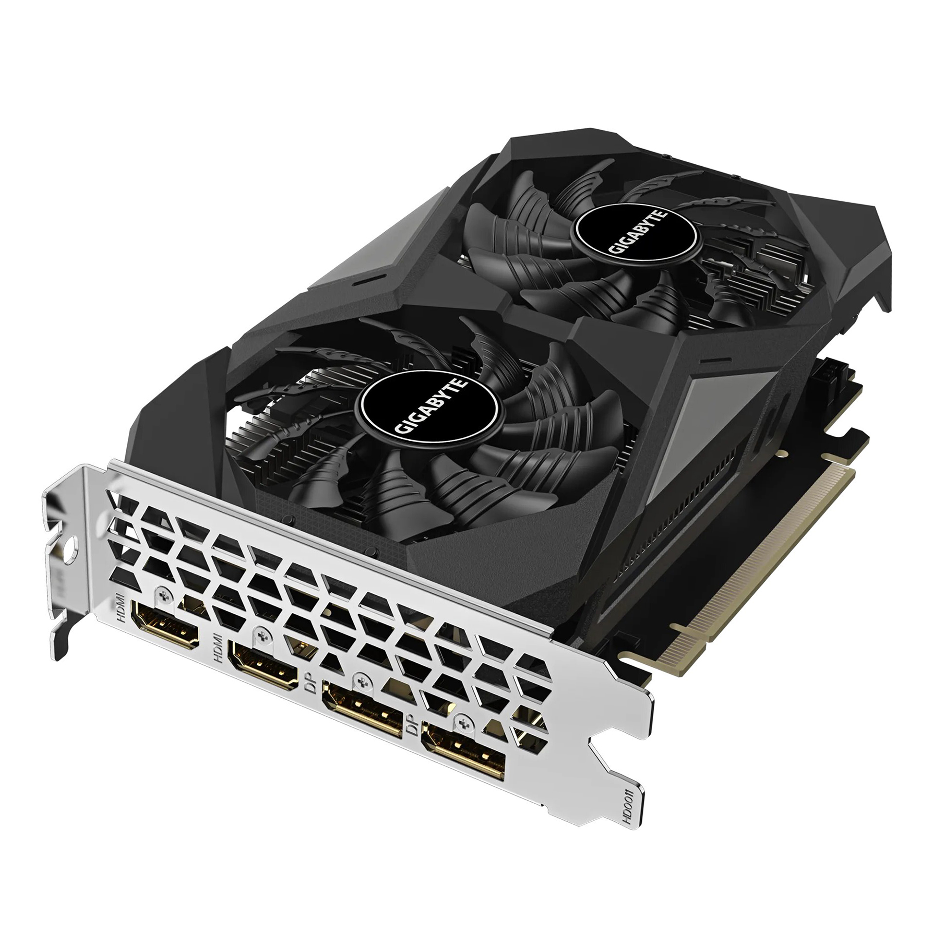 Видеокарта 6 Gb Gigabyte RTX3050 WINDFORCE OC 6G (GV-N3050WF2OC-6GD), GDDR6, 96bit, 2-HDMI, 2-DP, Windforce 2X Fan, 191*111*36 мм, Цветная коробка (3