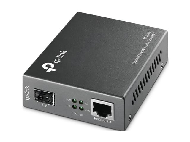 Медиаконвертер GbE Tp-Link MC220L <1000M RJ45 to 1000M SFP slot supporting MiniGBIC modules, switchi