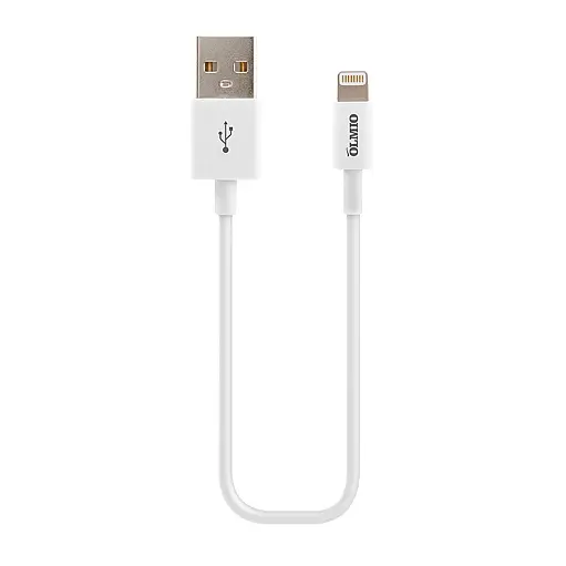 Кабель OLMIO USB 2.0 - Lightning, 2м, белый