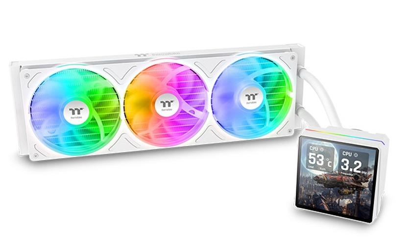 Кулер с водяным охлаждением, Thermaltake, TH360 V3 Ultra ARGB Sync Snow Edition, CL-W476-PL12SW-A, 1151 / 1200 / 1700 / 1851 / 2011 / 2066 / AM4 / AM5