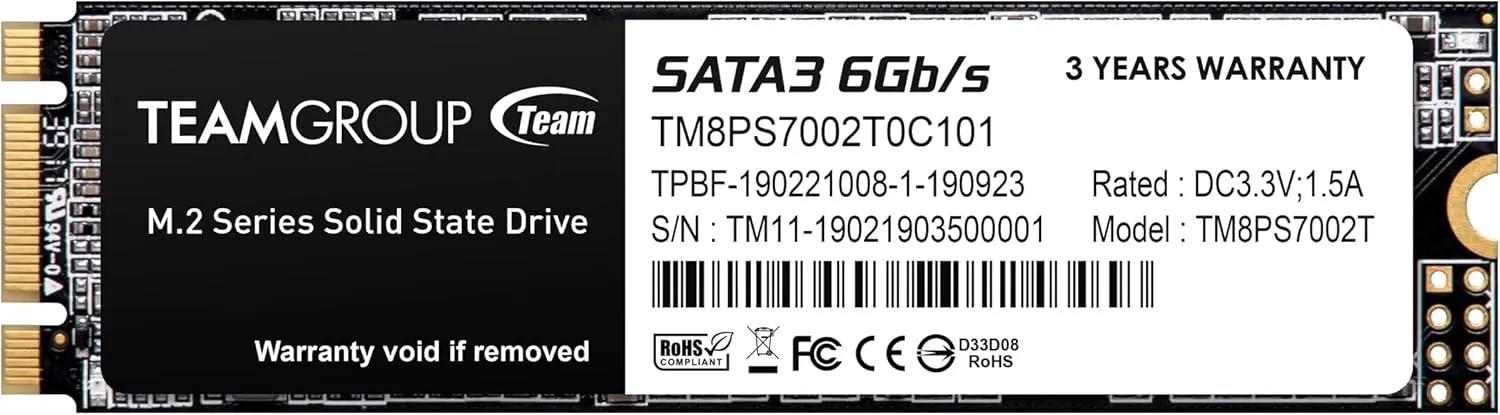 2 000 GB SSD TeamGroup MS30 M.2 SATA 2280 R550/W500MB/s TM8PS7002T0C101