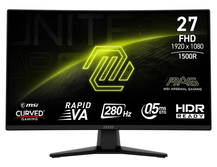 Монитор 27" MSI MAG 274CXF Rapid VA 1920x1080 280Hz 1500R 0.5ms 300cd/m 4000:1 DP 2xHDMI Type-C