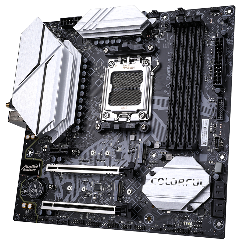 Мат.плата AMD Colorful BATTLE-AX B650M-PLUS WIFI V15 ,MB Socket AM5, MATX, AMD B650 (DP+HDMI) Colorful I,4DDR5, 1PCIx16,PCIx1