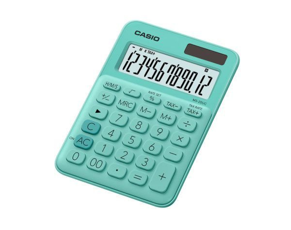 Калькулятор настольный CASIO MS-20UC-GN-W-EC