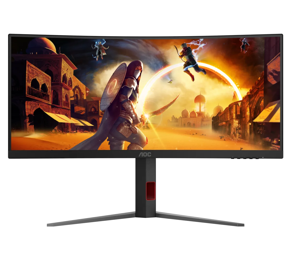 Монитор Игровой 34" AOC CU34G4Z/01/00 VA 3440x1440 240Hz 1ms 400cd/m2 Curved 1500R 2xHDMI 1xDP