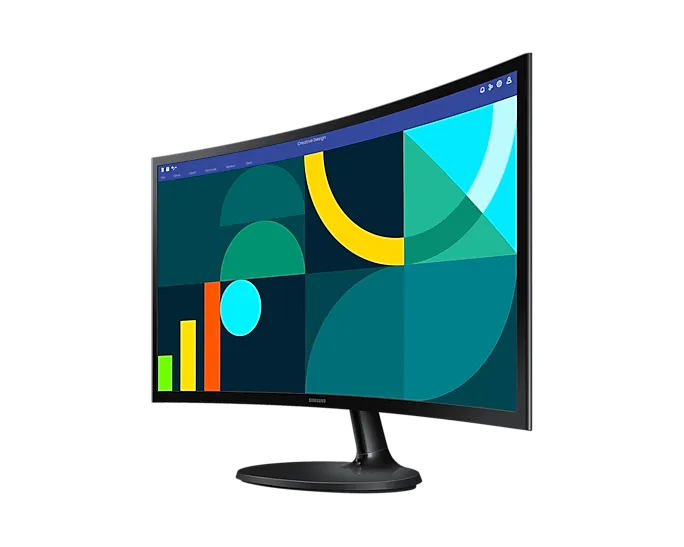 Изогнутый Монитор 24" SAMSUNG LS24D364GAIXCI VA R1800 1920x1080 100Hz 4мс 250кд/м2 3000:1 1xHDMI 1xD-Sub LS24D364GAIXCI Черный