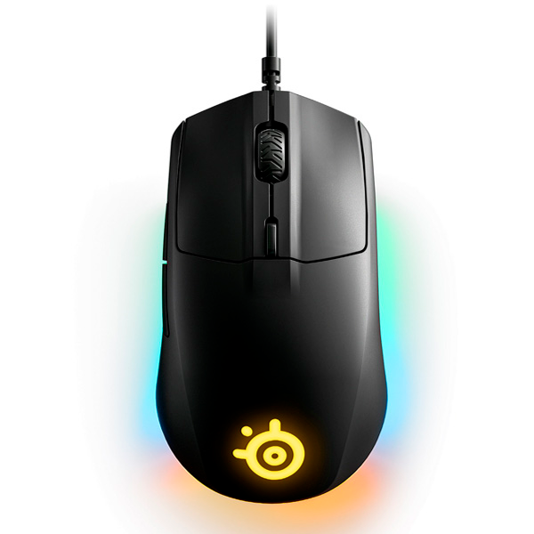 Мышь Steelseries, Rival 3, 62513, Игровая, Оптическая 8500 CPI, 6 кнопок, Подсветка, Проводная, USB,