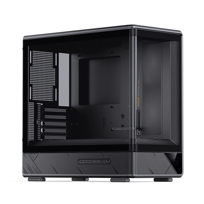 Компьютерный корпус, Jonsbo, D200 Black, D200 Black, Micro-ATX / Mini-ITX, 1*3.5"/1*2.5", Высота кулера до 171 мм, Длина VGA до 410 мм, 437х216х419 мм