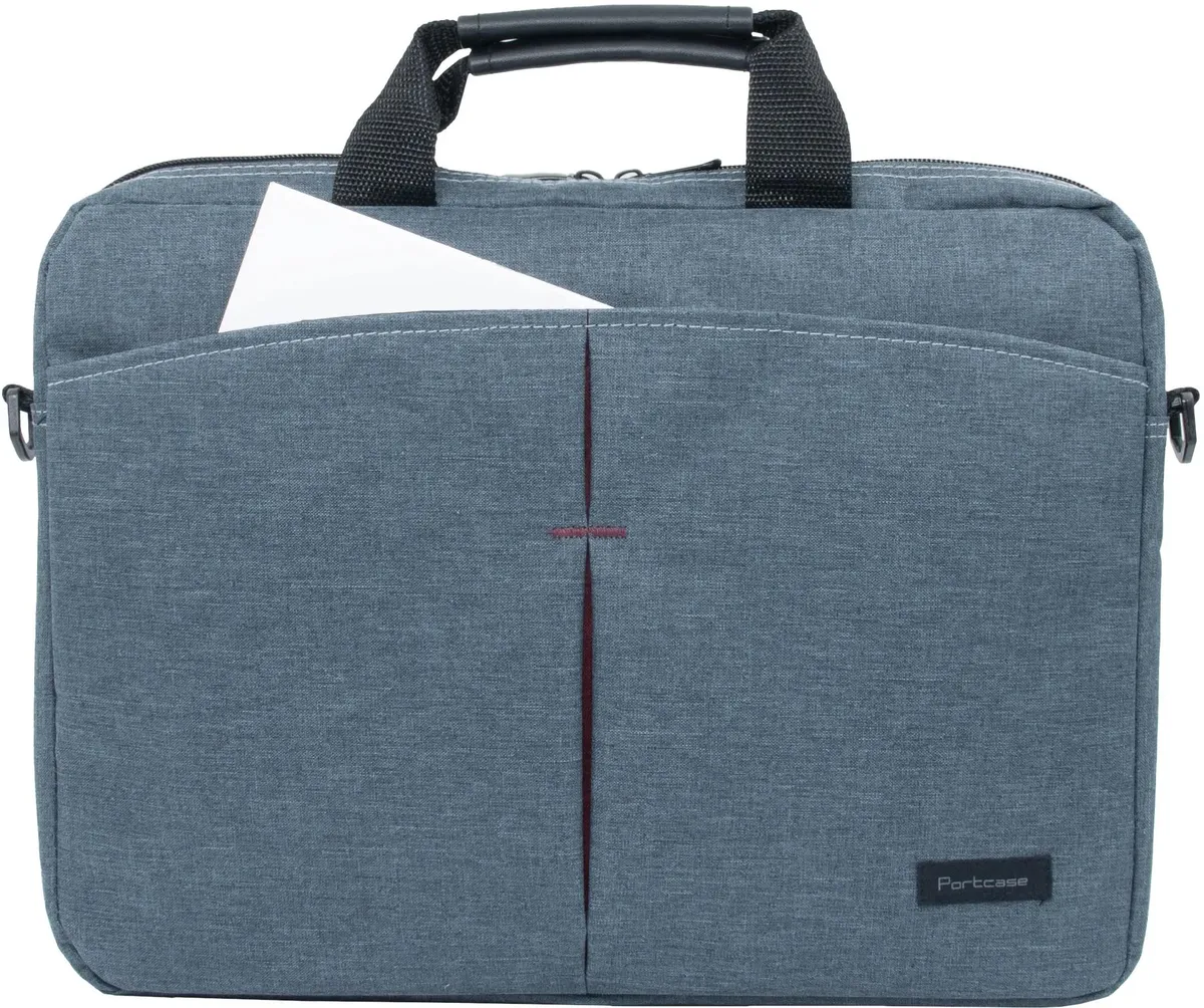 Сумка для ноутбука Portcase KCB-162Grey  Компьютерная  сумка для 15,6"