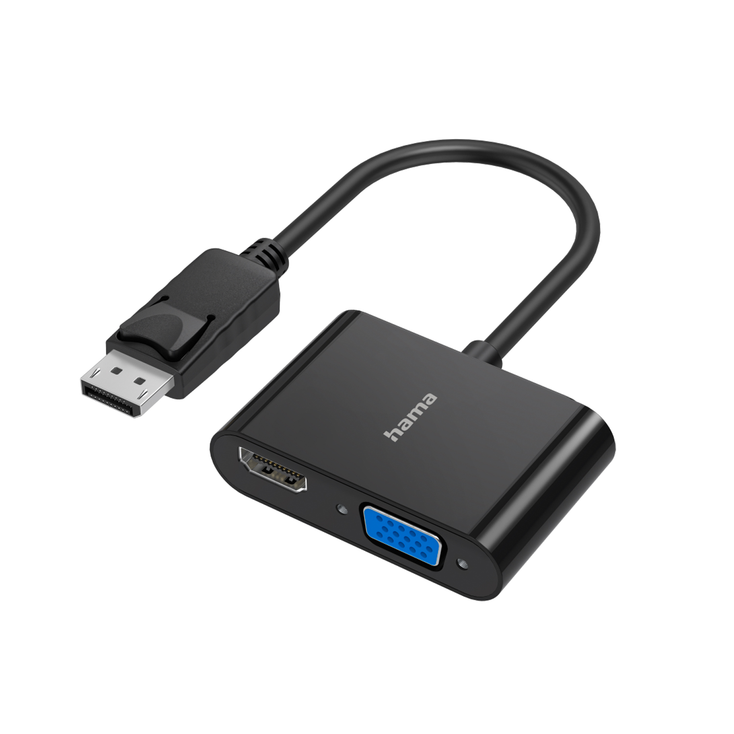 Конвертер DisplayPort -> HDMI/VGA, Hama, 00200334, черный ,Converter black