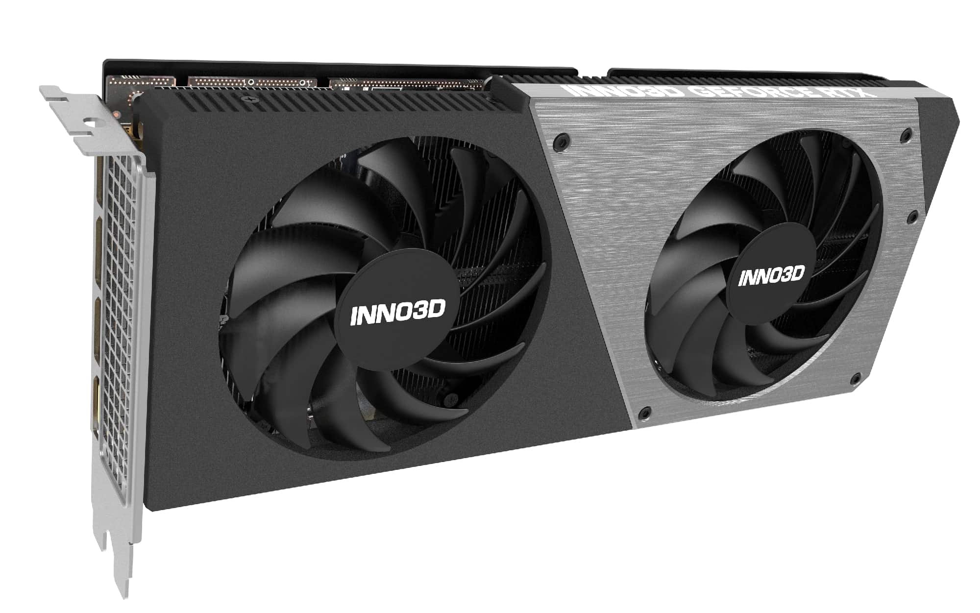 Видеокарта 12 Gb Inno3D RTX4070 SUPER Twin X2 OC, 12G GDDR6X 192bit HDMI 3xDP N407S2-126XX-186162N