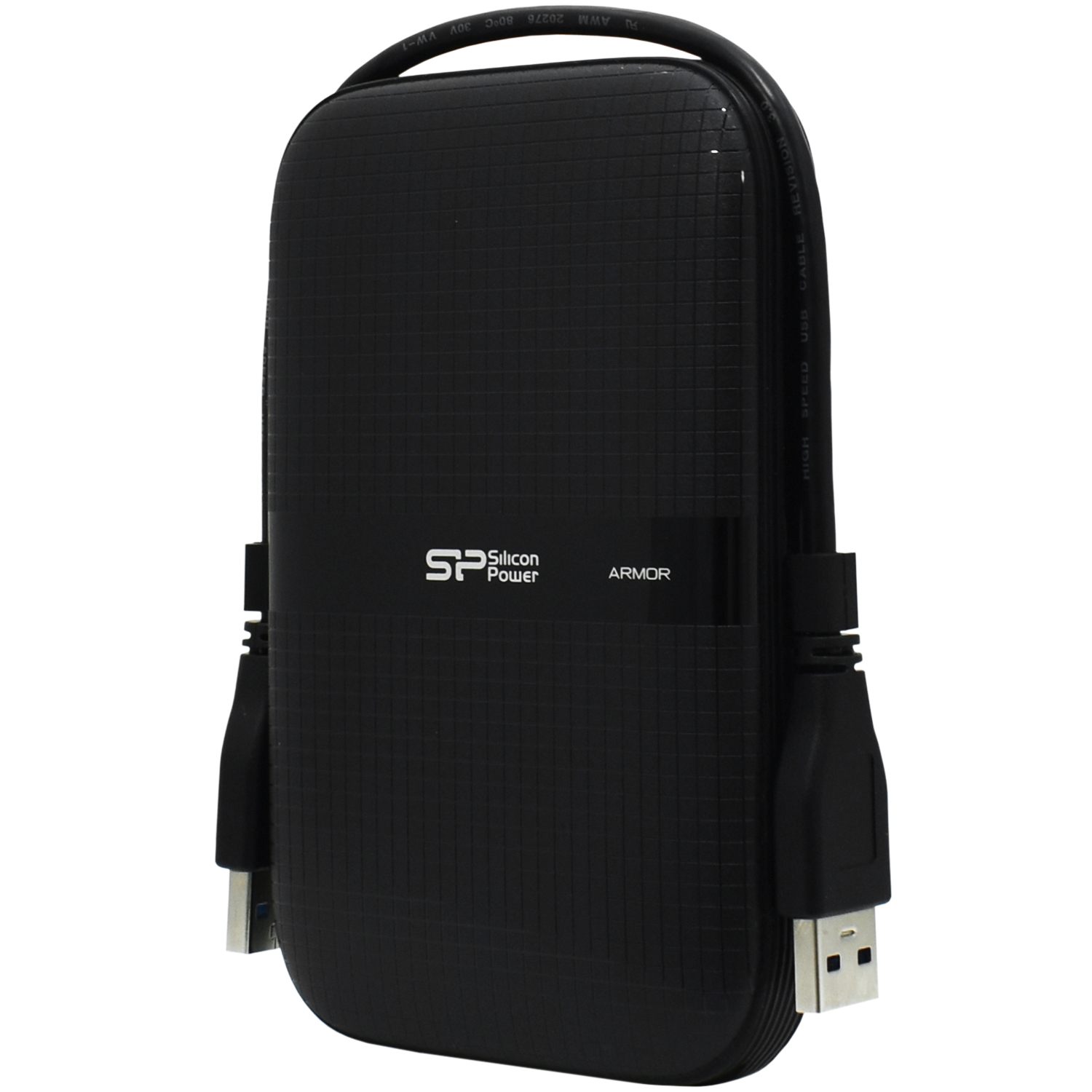 Внешний HDD 2 Tb Silicon Power A60, SP020TBPHDA60SCA, 2 TB, black ,HDD USB USB3.2 (+Type-C переходник)