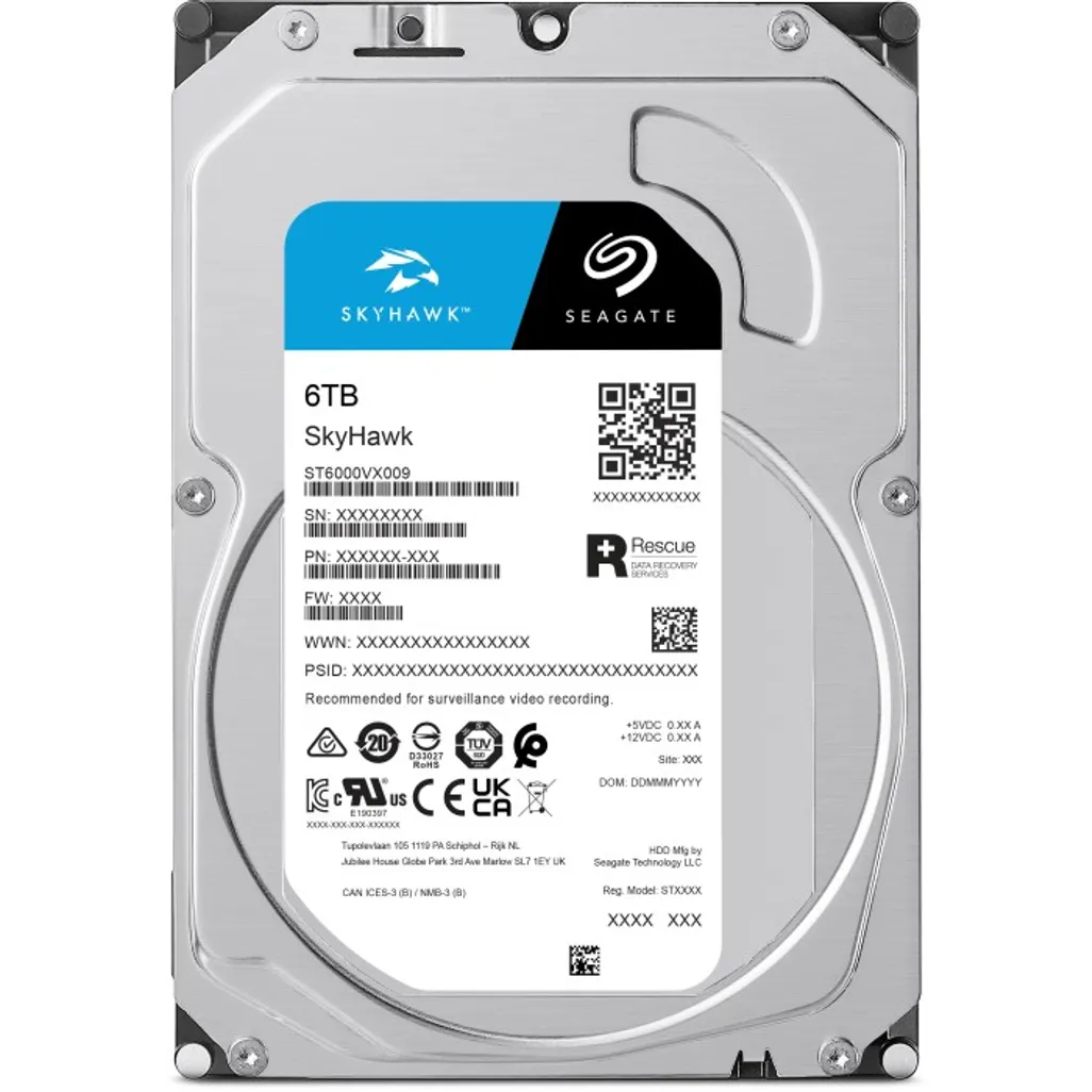 Винчестер для видеонаблюдения 6Tb Seagate SkyHawk Surveillance SATA3 3.5" 256Mb ST6000VX009