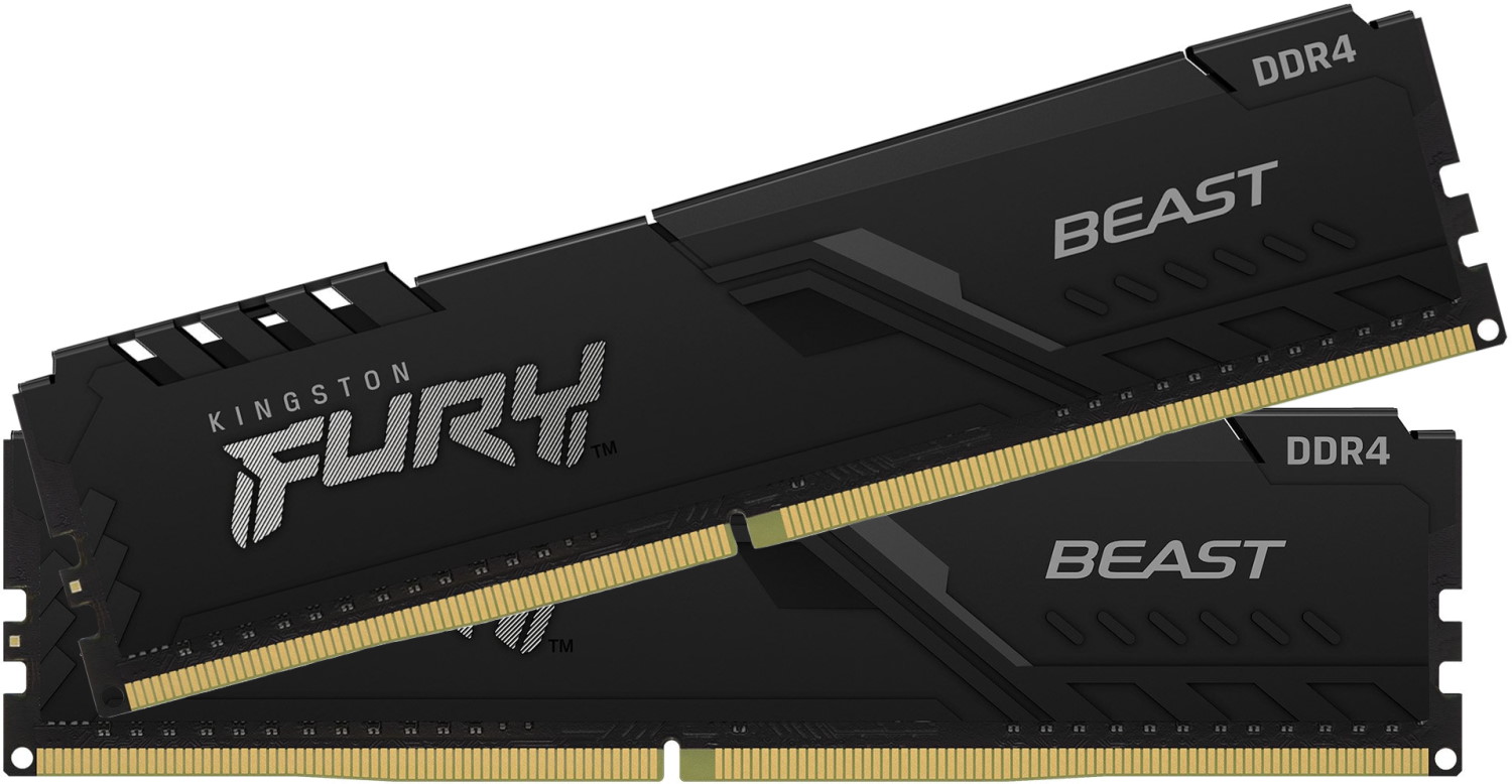 DDR4 Kingston 32 Gb KIT Fury Beast, KF432C16BB1K2/32WP, DDR4, 32 GB ,DIMM kit <3200MHz> (2x16GB) CL16