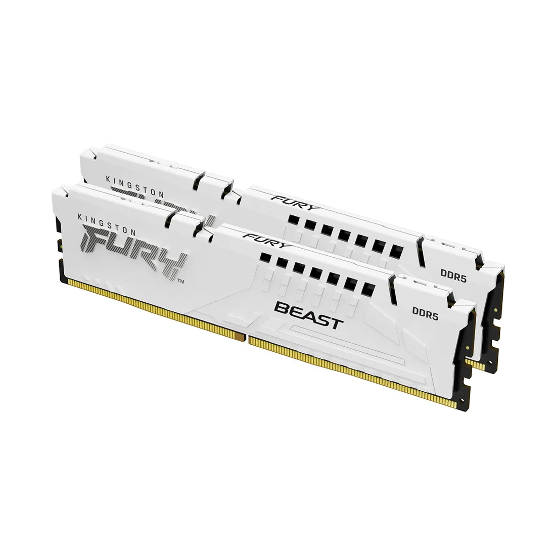 DDR5 Kingston 32 Gb KIT FURY Beast White EXPO KF552C36BWEK2-32, CL36, 5200MHz>, Белый