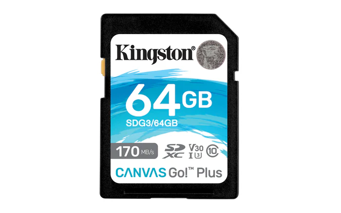 Карта памяти SD 64GB Class 10 U3 Kingston SDG3/64GB