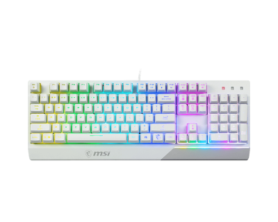 Игровая Клавиатура MSI Vigor GK30 WHITE RU, 106 клавиш, RGB SHOW,  кабель 1,8м, USB2.0