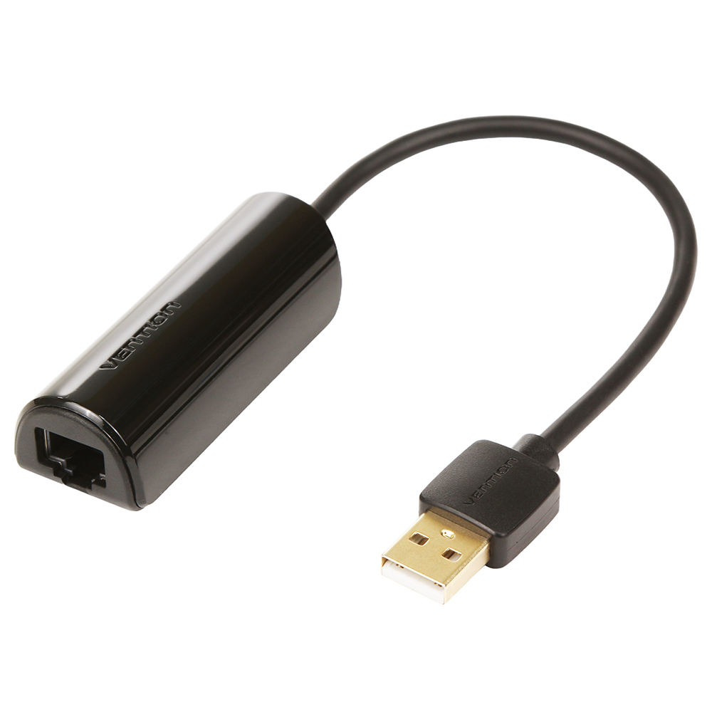 Сетевая карта Адаптер USB Vention CEGBB <USB 2.0 to 100Mbps Ethernet Adapter ABS Type Black 0.15m>