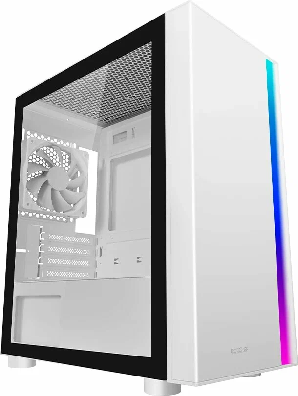 Корпус PCCooler LM300 ARGB WH mATX/ITX USB3.0, 2xUSB2.0 White