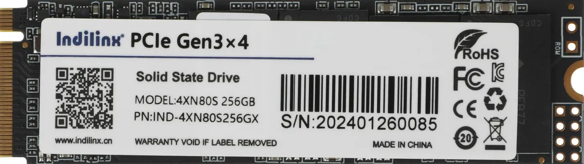 250 GB SSD M.2 Indilinx IND-4XN80S256GX, 256Gb, M.2 2280, Gen3x4
