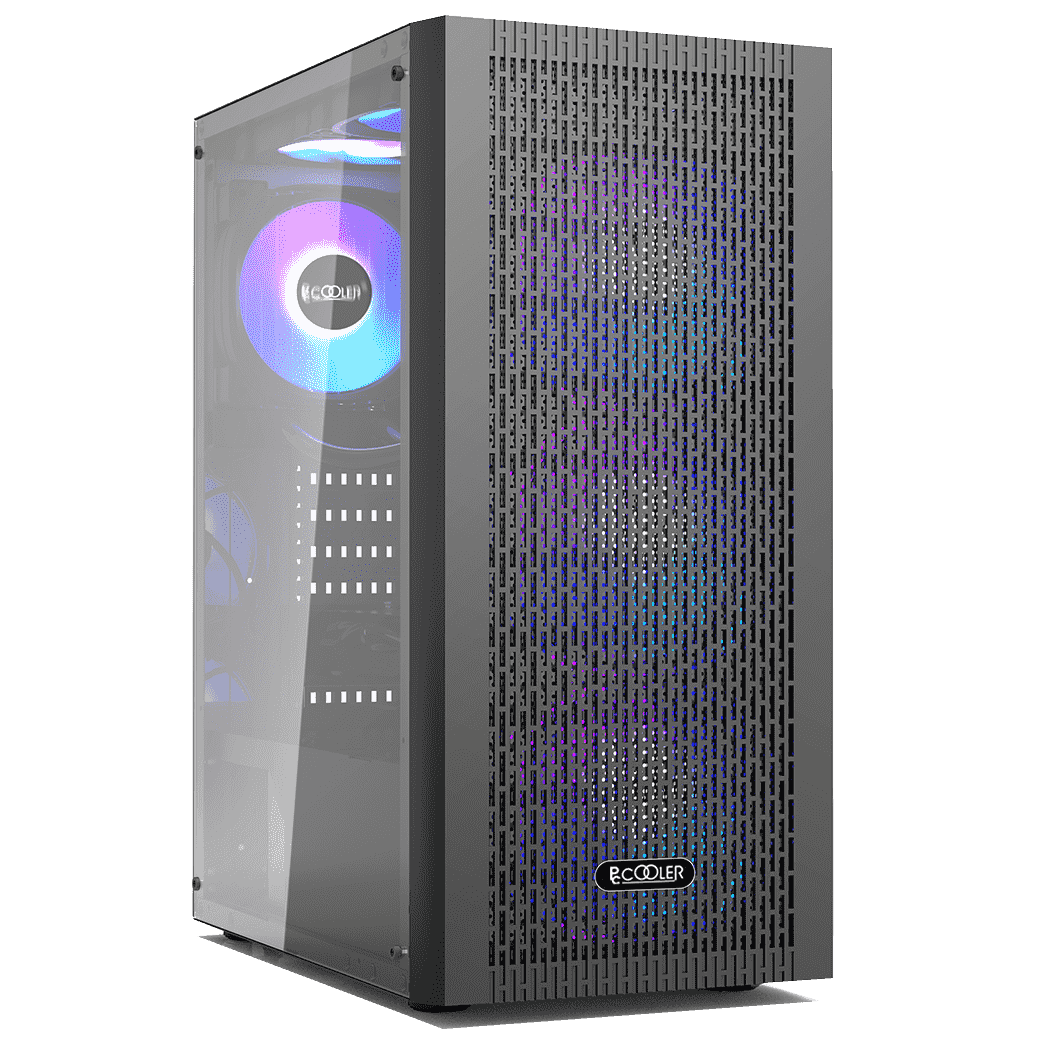 Корпус PCCooler MA100 MESH BK ATX/M-ATX/ITX USB3.0, 2xUSB2.0 Black