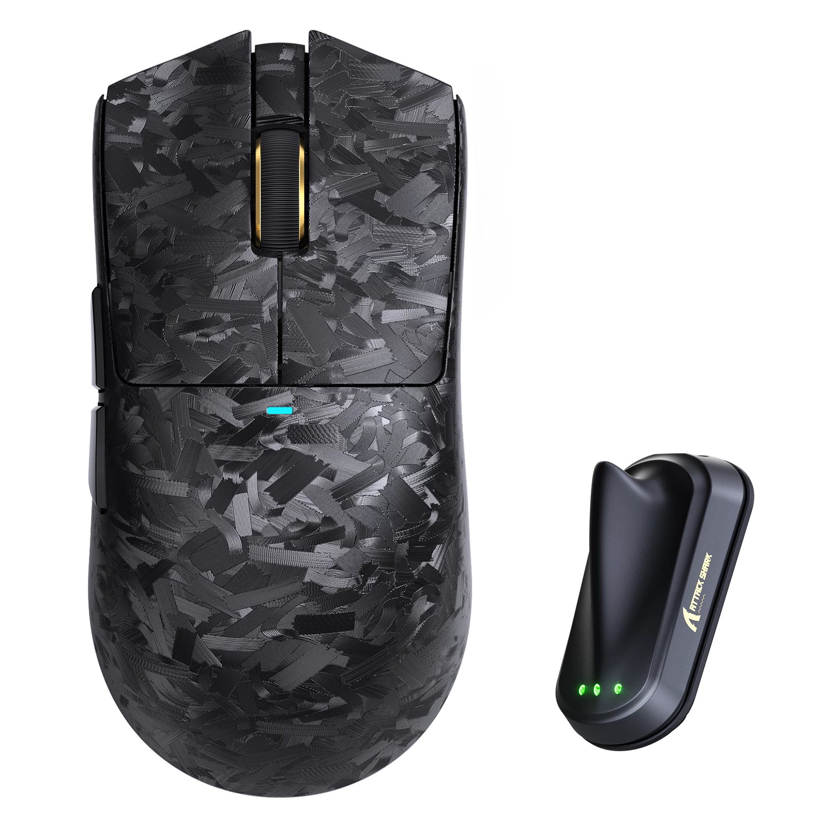 Мышь Attack Shark X11Ultra Black, PAW3950MAX, 42000 DPI, 2.4/BT/Wired, 100 Million Clicks, 61±3g