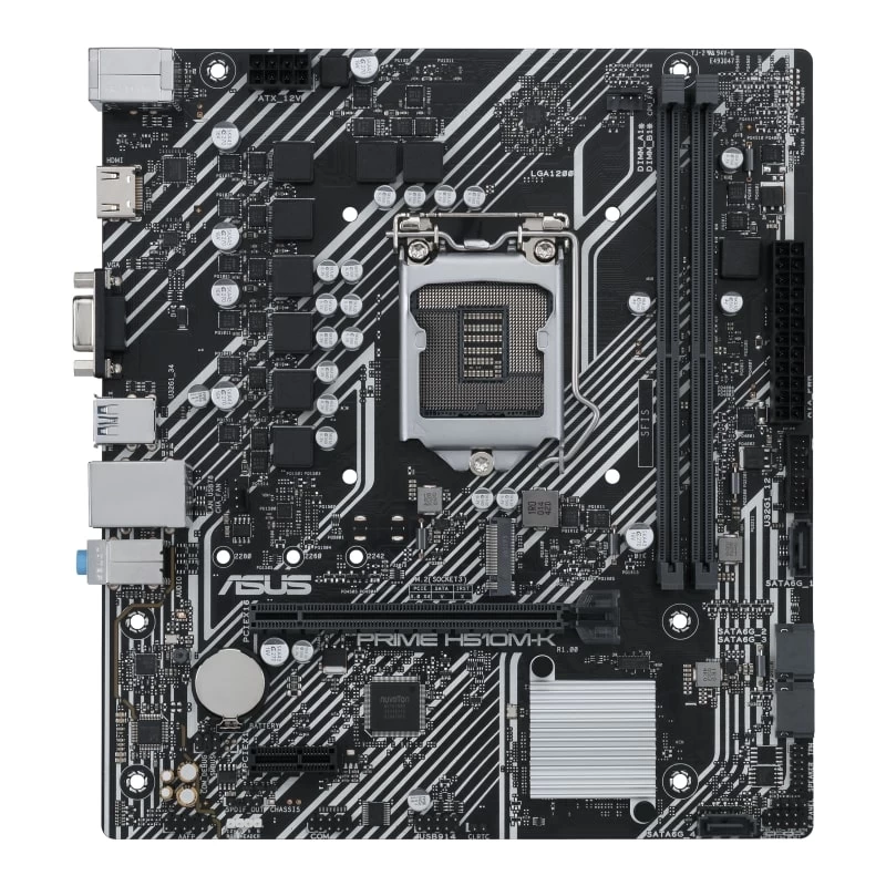 Мат.плата ASUS PRIME H510M-K ,MB Socket1200, MATX, iH510 (D-Sub+HDMI, GNIC), 2DDR4, PCIx16, PCIx1
