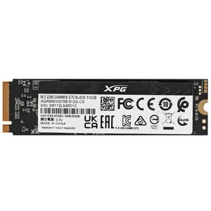 2 000 GB SSD M.2 PCIe A-Data XPG BLADE S70 [AGAMMIXS70B-2T-CS] 3D NAND (R7400/W6400MB/s) Black