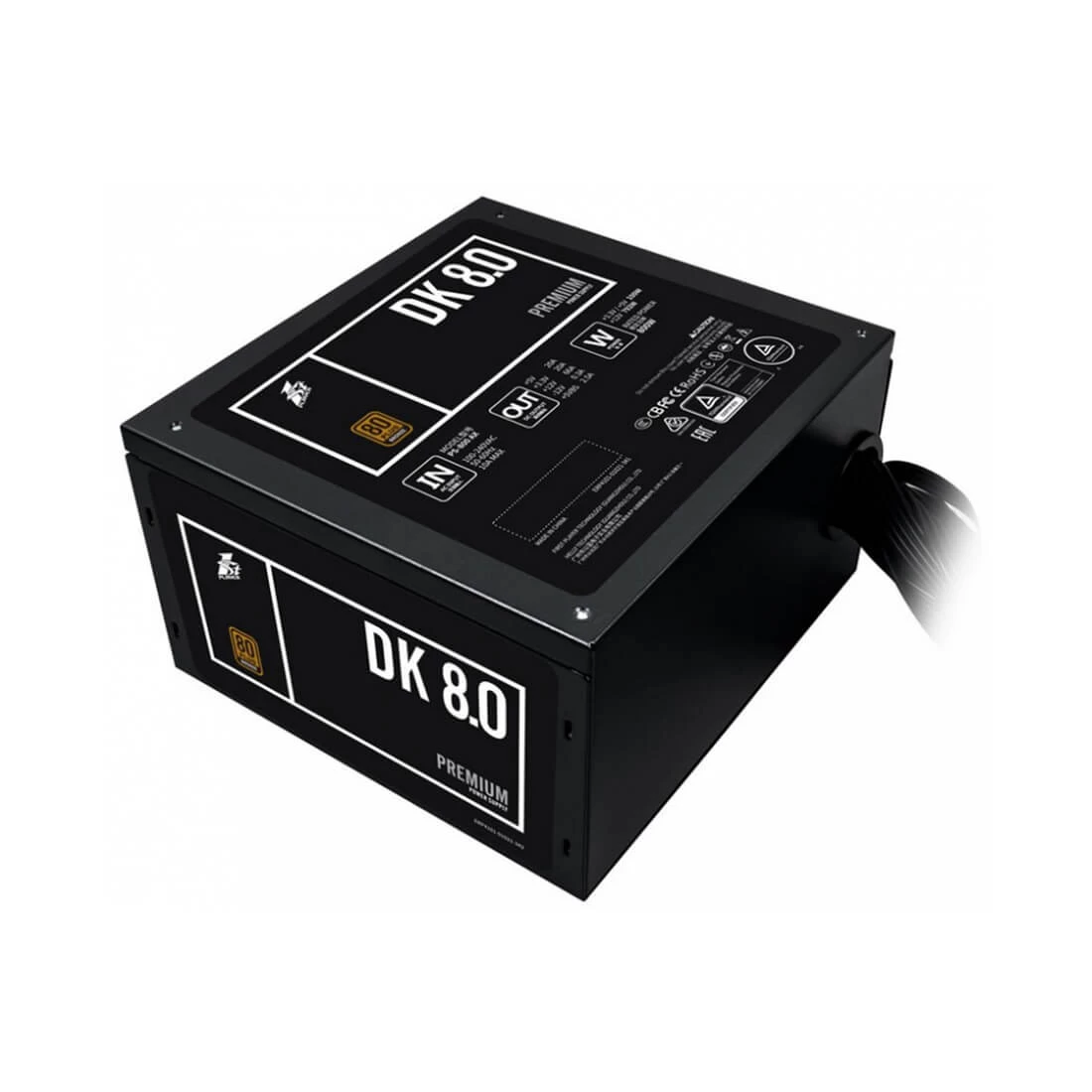 Блок питания ATX 1STPLAYER, DK PREMIUM PS-800AX, 800W, ATX, APFC, BRONZE, 20+4pin, 2*4+4pin, 6*Sata, 3*Molex, 4*PCI-E 6+2pin, Вентилятор 12см, 140x150