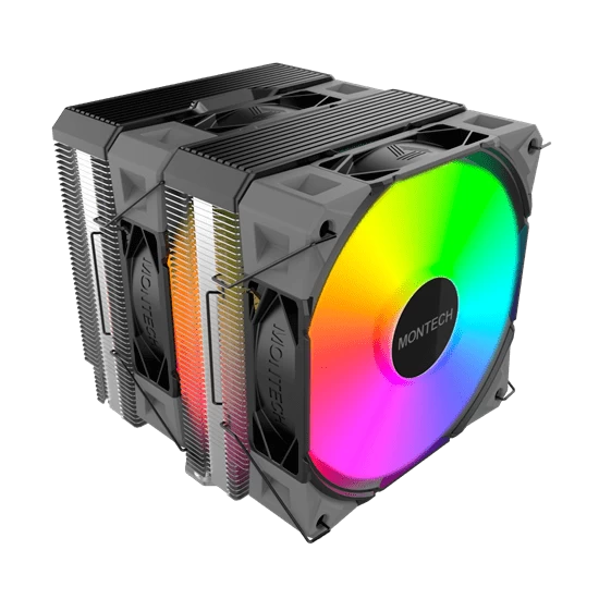 Вентилятор для процессора Montech NX600 ARGB (B) TDP 260W 4-pin 1851/1700/1200/115X/AM5/AM4 Black