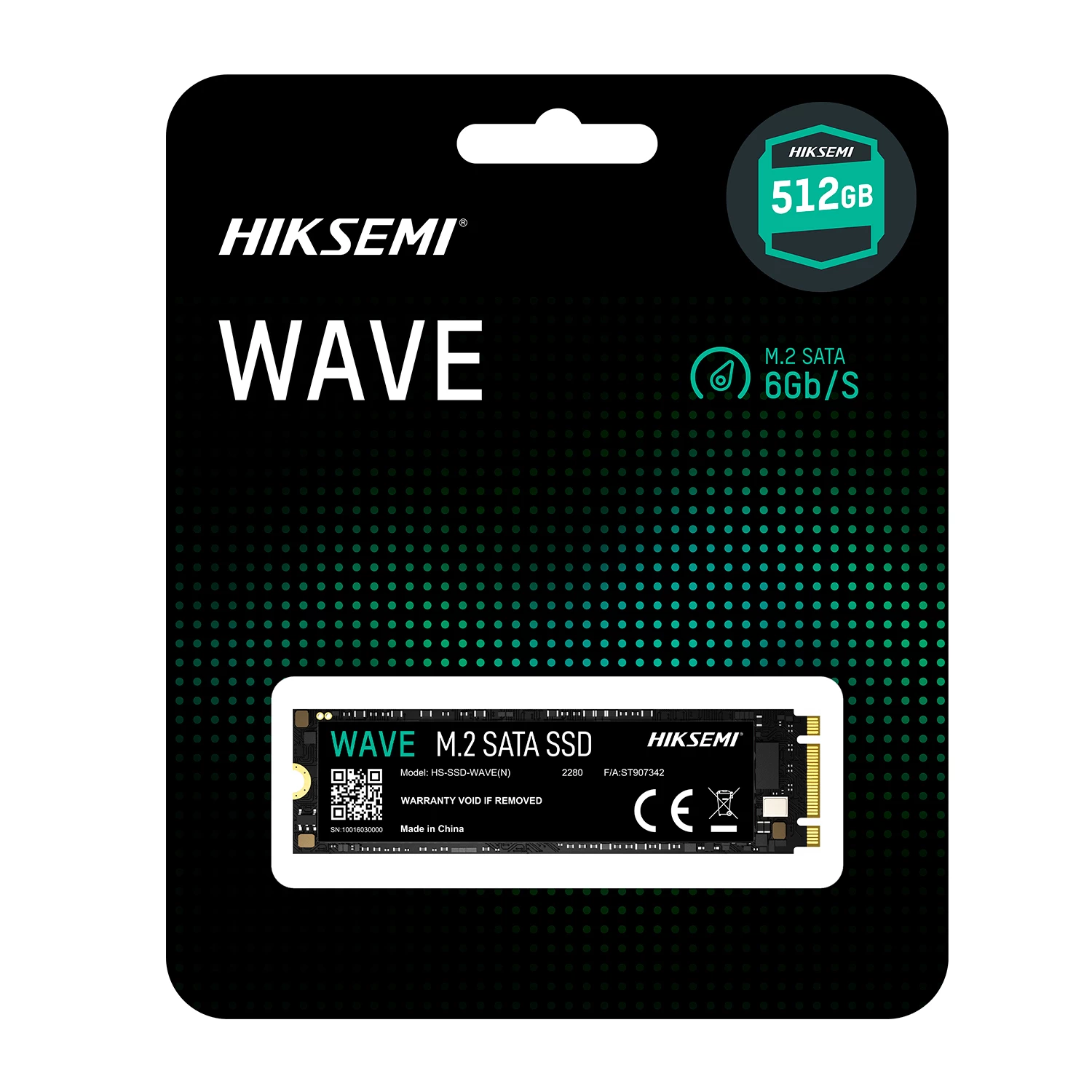 512 GB SSD M.2 SATA Hiksemi (Hikvision), HS-SSD-WAVE(N) 512G, 512 GB ,SATA 6Gb/s