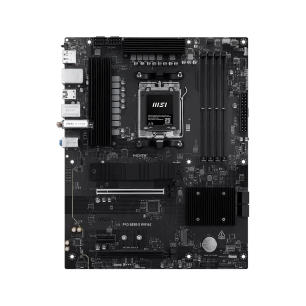 Мат.плата AMD MSI PRO B850-S WIFI6E AM5 4xDDR5 4xSATA RAID 2xM.2 HDMI DP Type-C ATX
