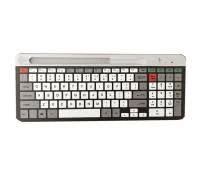 Клавиатура, XG, XK-550OGB, Ультра-тонкая, Беспроводная 2.4ГГц, Bluetooth 5.0, Кол-во стандартных клавиш 104, Анг/Рус/Каз, Серый