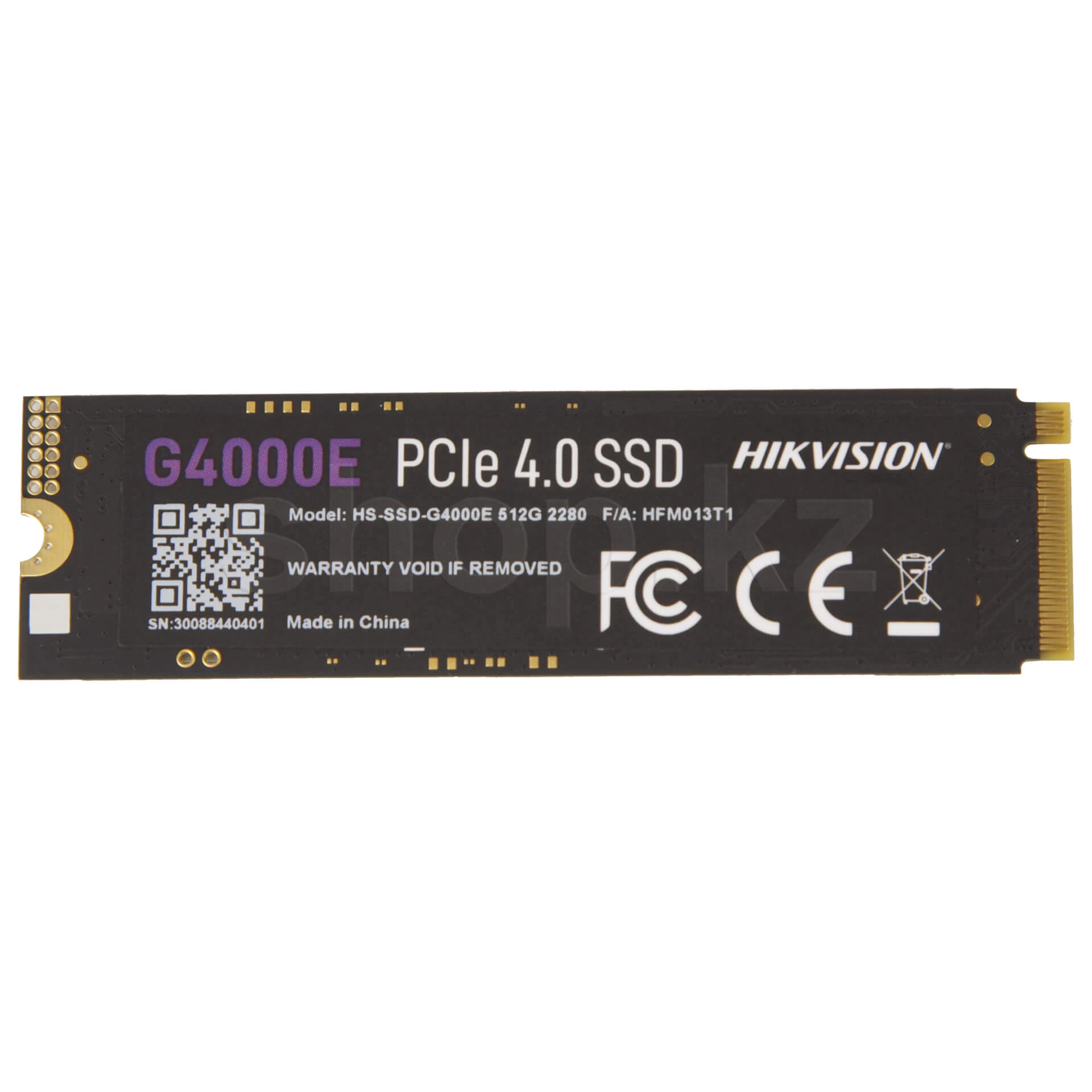 512 GB SSD M.2 PCIe Hikvision HS-SSD-G4000E/512G, 512 GB ,G4000E, PCIe 4.0 x4, NVMe 1.3