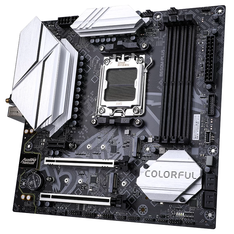 Мат.плата AMD Colorful BATTLE-AX B650M-PLUS WIFI V15 ,MB Socket AM5, MATX, AMD B650 (DP+HDMI) Colorful I,4DDR5, 1PCIx16,PCIx1