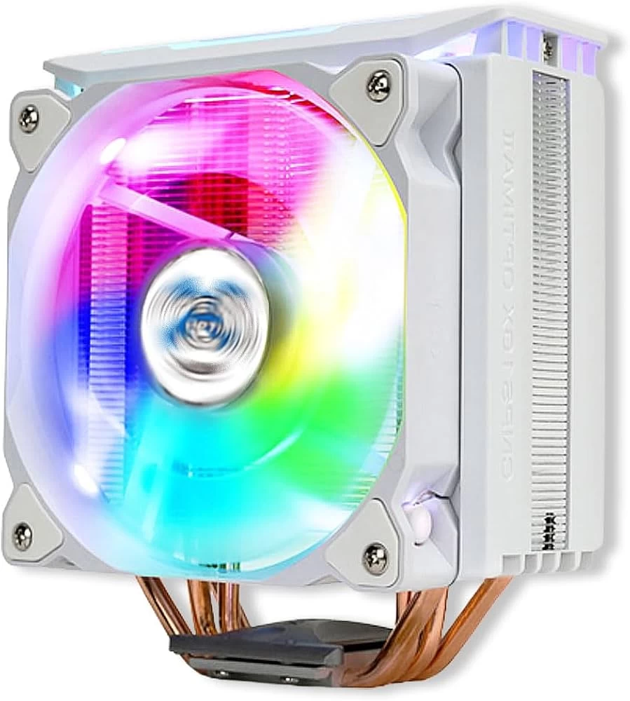 Кулер для процессора, Zalman, CNPS10X OPTIMA II White RGB, Intel 2066 / 2011-V3/2011/1700/1200/115X /1366 и AMD AM5/AM4, TDP 180W, 120мм RGB, 800-1.50