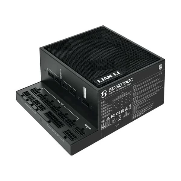 Блок питания Lian Li 1000W, RS1000G, Full Modular, 80+ GOLD, КПД 91%, Черный, G9P.RS1000G.B000.EU