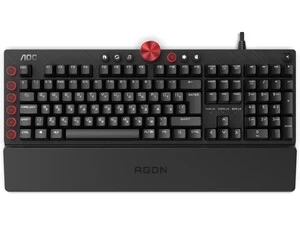 Механическая Игровая Клавиатура AOC AGK700 MX RED CHERRY RGB кабель 1,8м USB2.0 AGK700DR2R