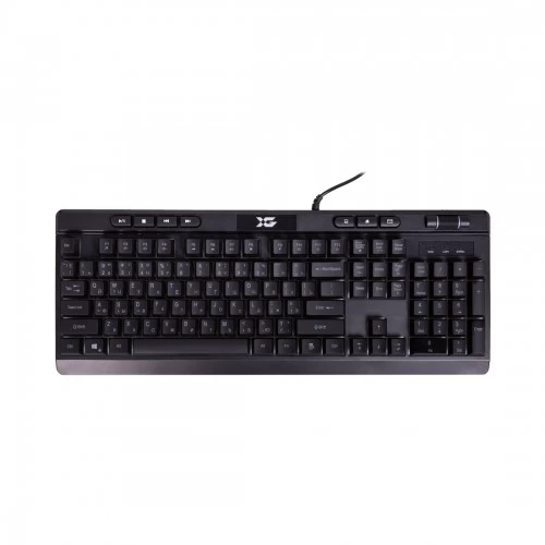 Клавиатура, XG, Steel Shadow, Игровая, USB, Кол-во стандартных клавиш 104, RGB, Длина кабеля 1,5 метра, Анг/Рус, Чёрный