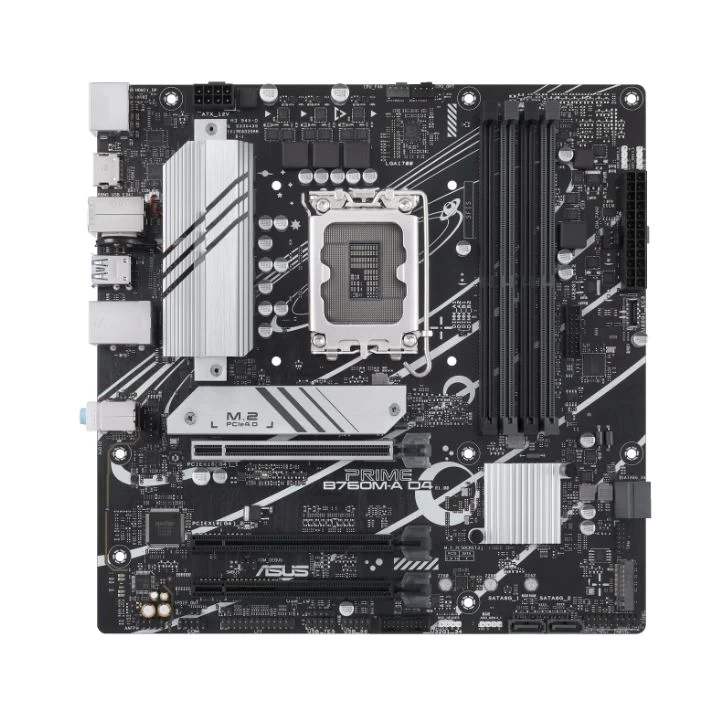 Мат.плата ASUS PRIME B760M-A CSM, B760, 1700, 4xDDR5, 3xPCI-Ex16, 2xM.2, 4xSATA, DP, 2xHDMI, 2.5Gb Ethernet, BOX