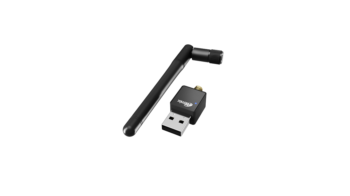 Беспроводной сетевой адаптер Ritmix RWA-220, Черный ,Wireless LAN USB adapter, WiFi 4 (150M), RTL8188, USB, black, 1 ext ant.