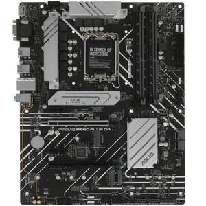 Мат.плата ASUS PRIME B660-PLUS D4, LGA1700 4xDDR4 4xSATA3 3xM.2 RAID D-Sub HDMI DP ATX